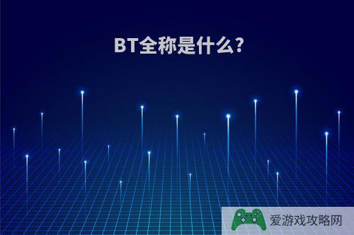 BT全称是什么?