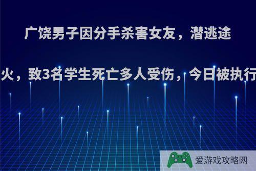 广饶男子因分手杀害女友，潜逃途中在中学教室纵火，致3名学生死亡多人受伤，今日被执行死刑, 你怎么看?