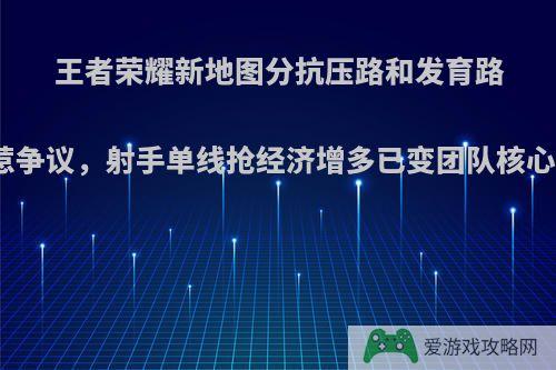 王者荣耀新地图分抗压路和发育路惹争议，射手单线抢经济增多已变团队核心?