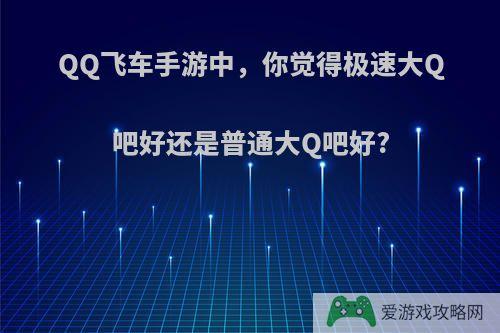 QQ飞车手游中，你觉得极速大Q吧好还是普通大Q吧好?