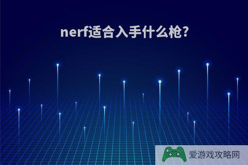 nerf适合入手什么枪?