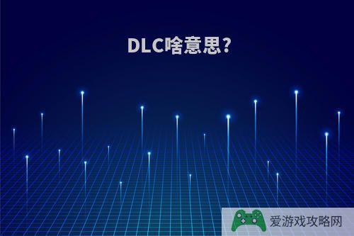 DLC啥意思?