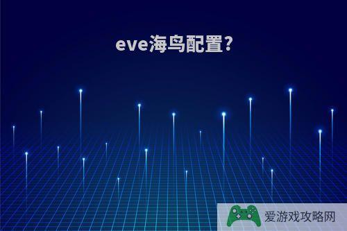 eve海鸟配置?