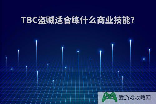 TBC盗贼适合练什么商业技能?