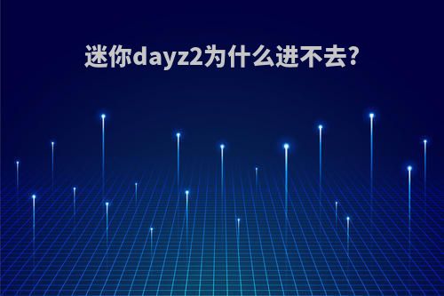 迷你dayz2为什么进不去?