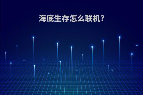 海底生存怎么联机?