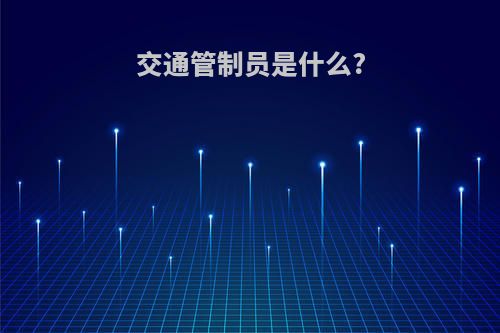 交通管制员是什么?