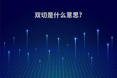 双切是什么意思?