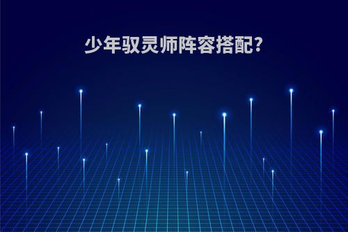 少年驭灵师阵容搭配?