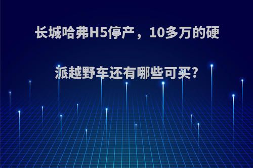 长城哈弗H5停产，10多万的硬派越野车还有哪些可买?